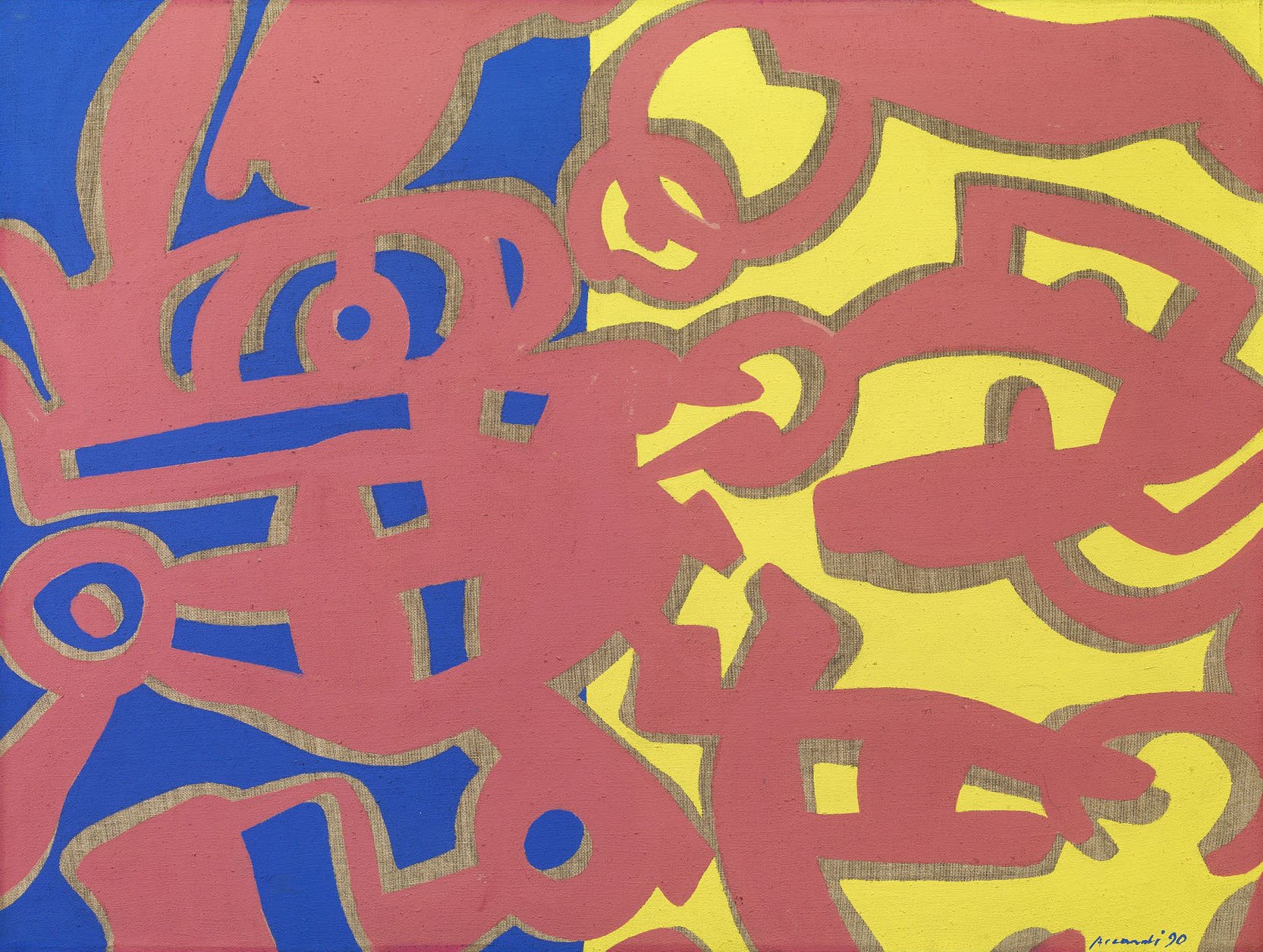 Accardi, Senza titolo, 1990, 60x80 cm