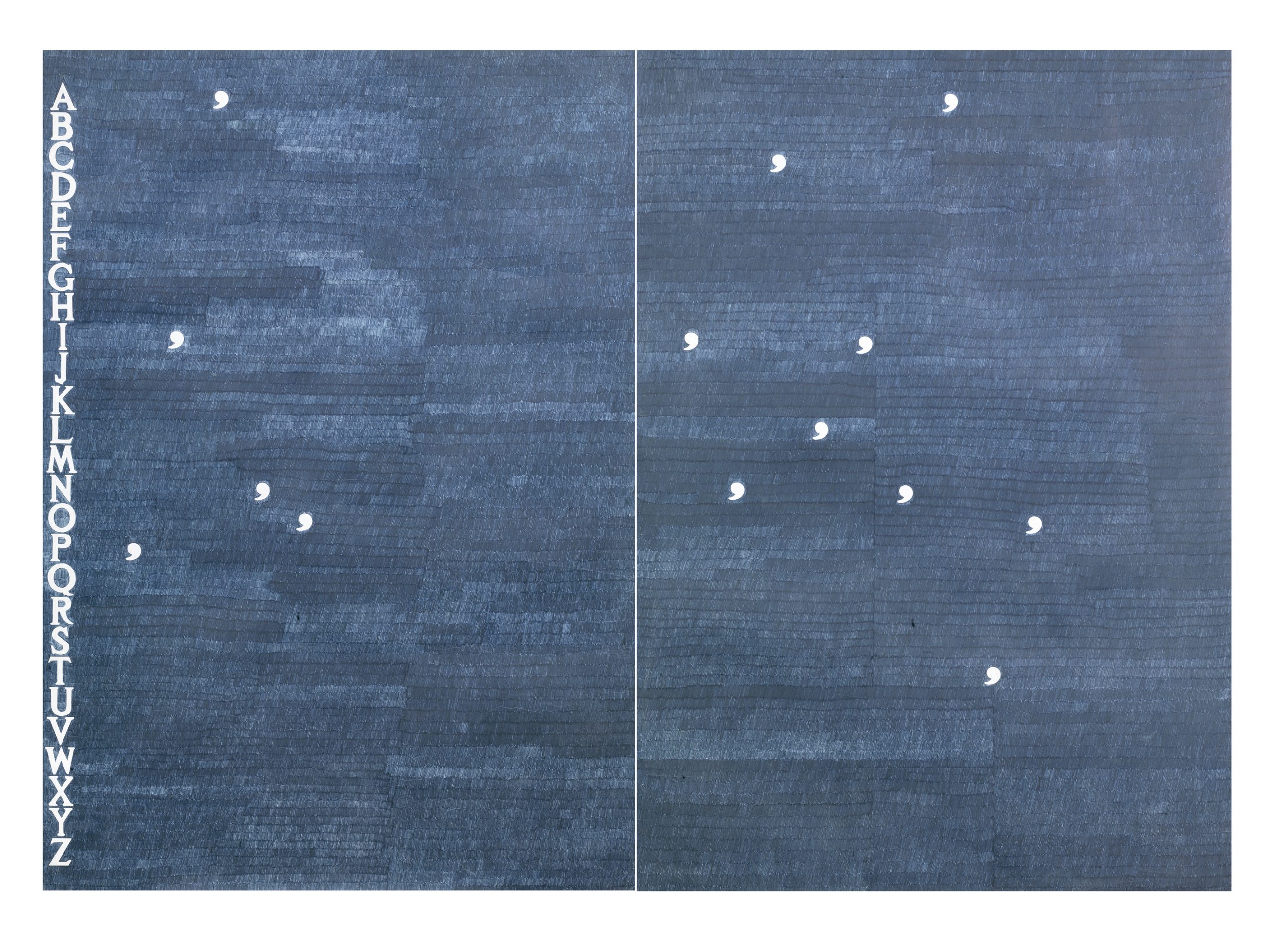 Boetti, Piano inclinato, 1981 ca, 100x140 cm
