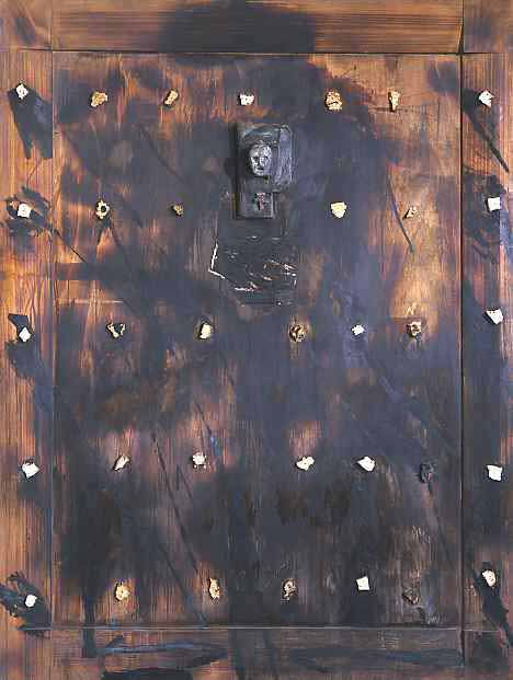 Paladino, Porta d'oriente, 1989, 247x187x12 cm Paladino, Porta d'oriente, 1989, 247x187x12 cm