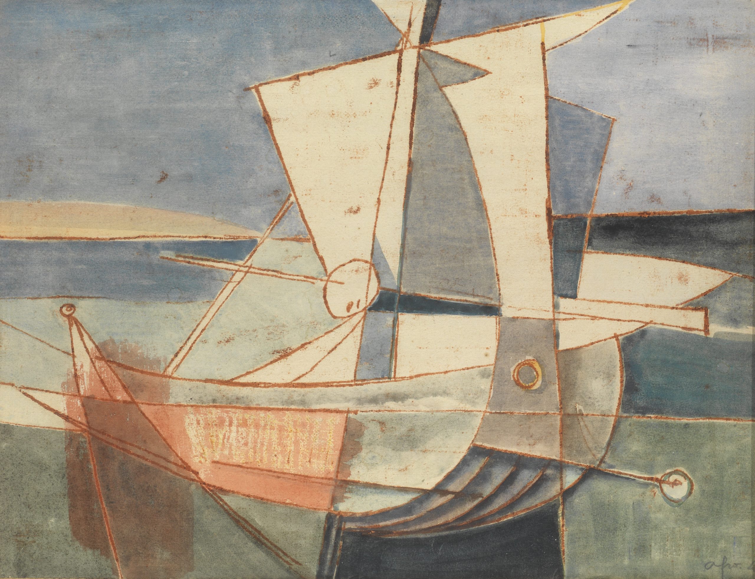 Afro, Senza titolo, 1948, 33,5x45,5 cm Afro, Senza titolo, 1948, 33,5x45,5 cm