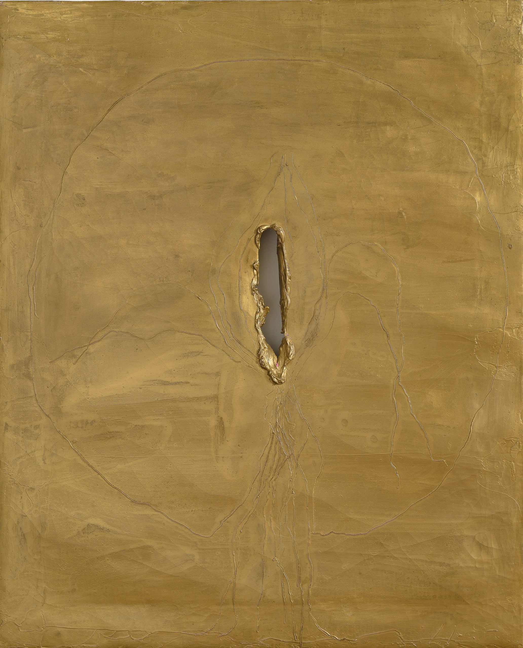 Fontana, Concetto spaziale, 1964, 8x66 cm Fontana, Concetto spaziale, 1964, 8x66 cm