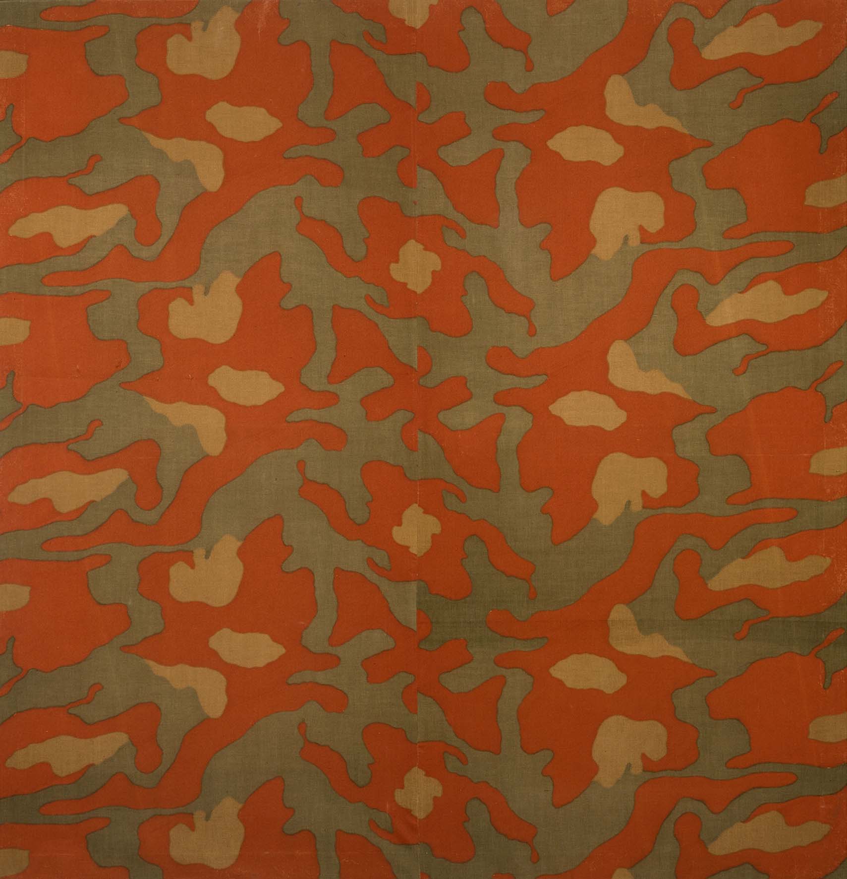 Alighiero Boetti, Mimetico, 1967, tela mimetica militare, 145x140 cm