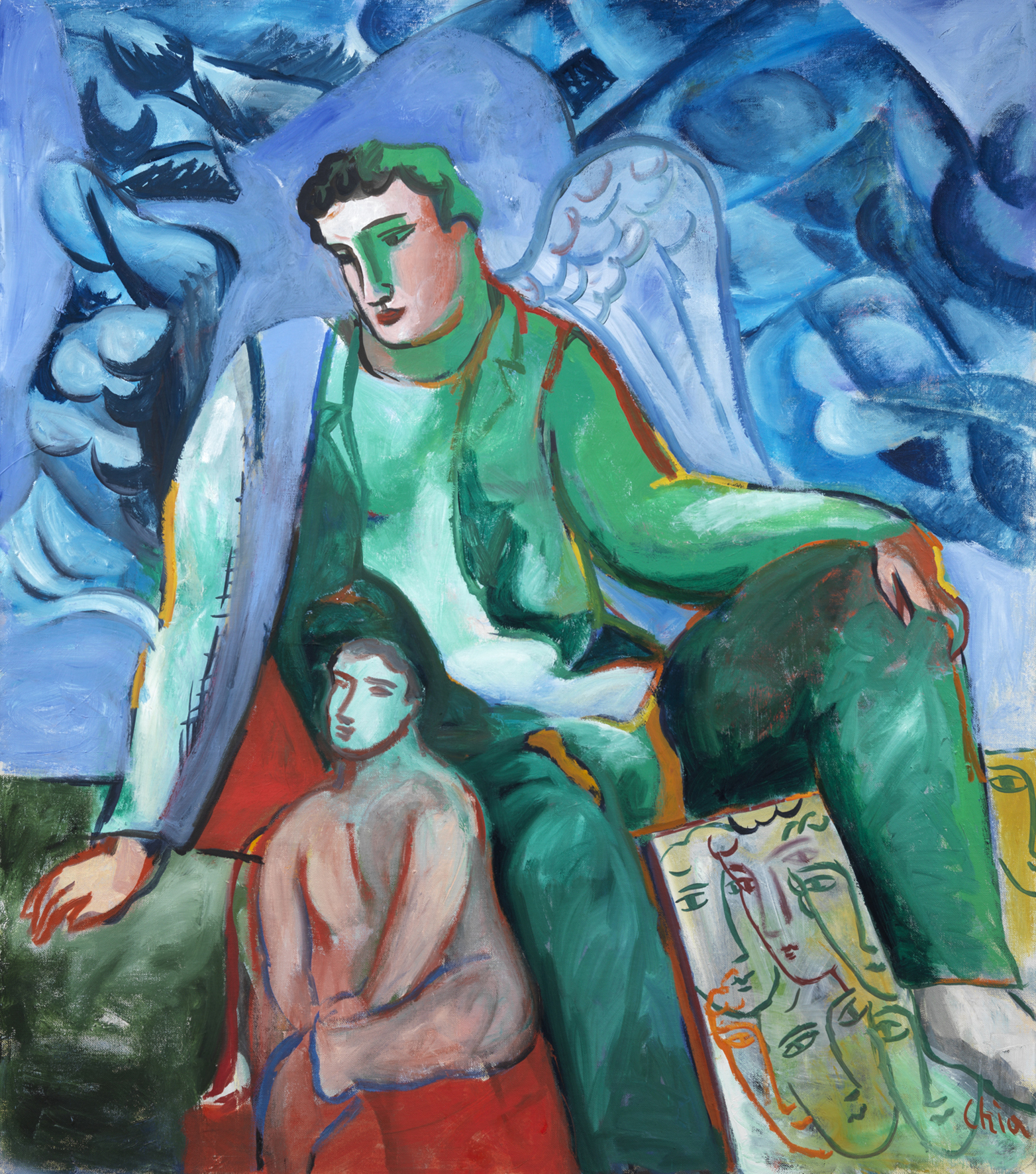 Chia, Senza titolo, 2000, 180x160 cm