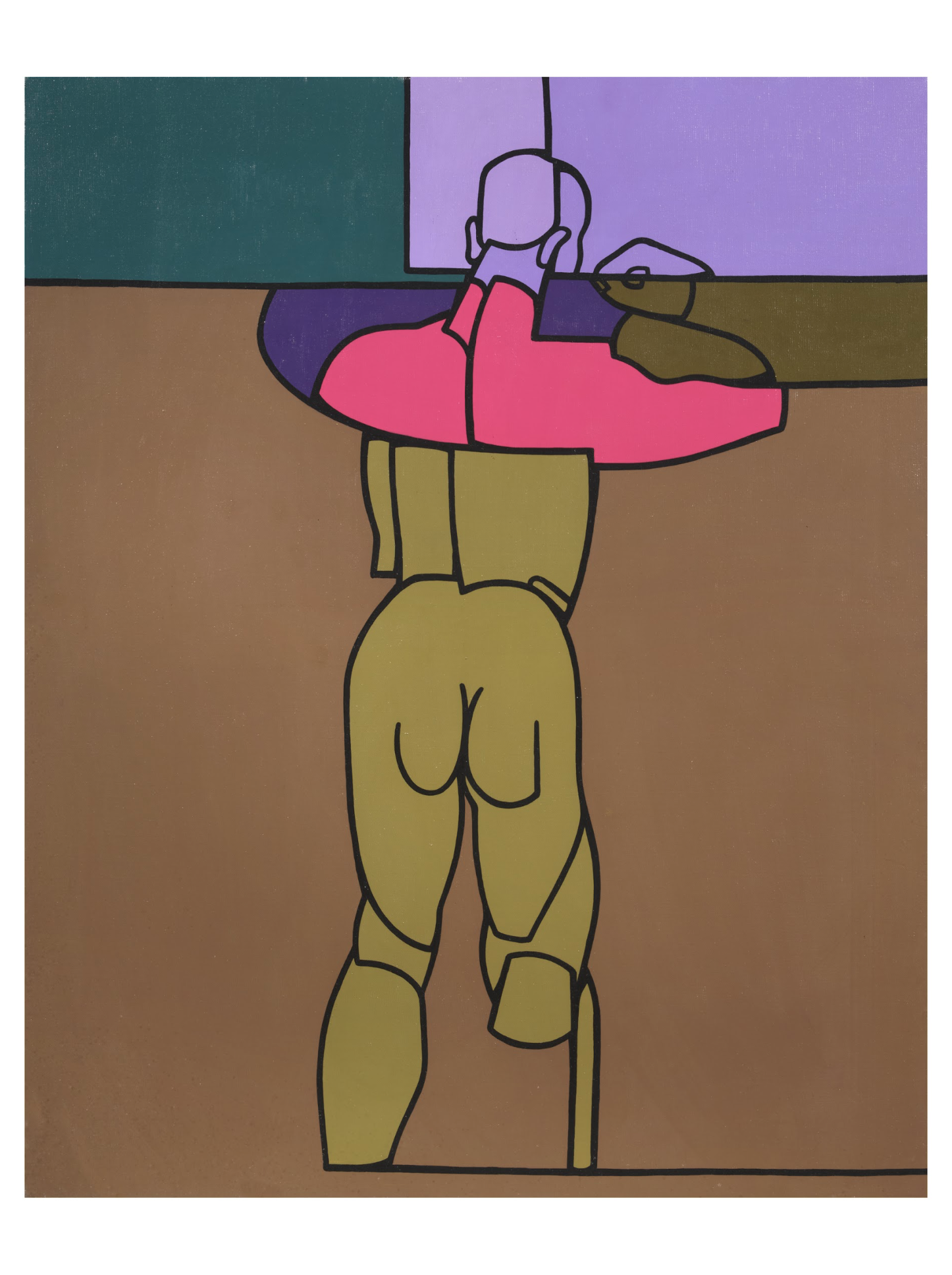 Adami, Senza titolo, 1972, acrilico su tela, 100 x 81 cm