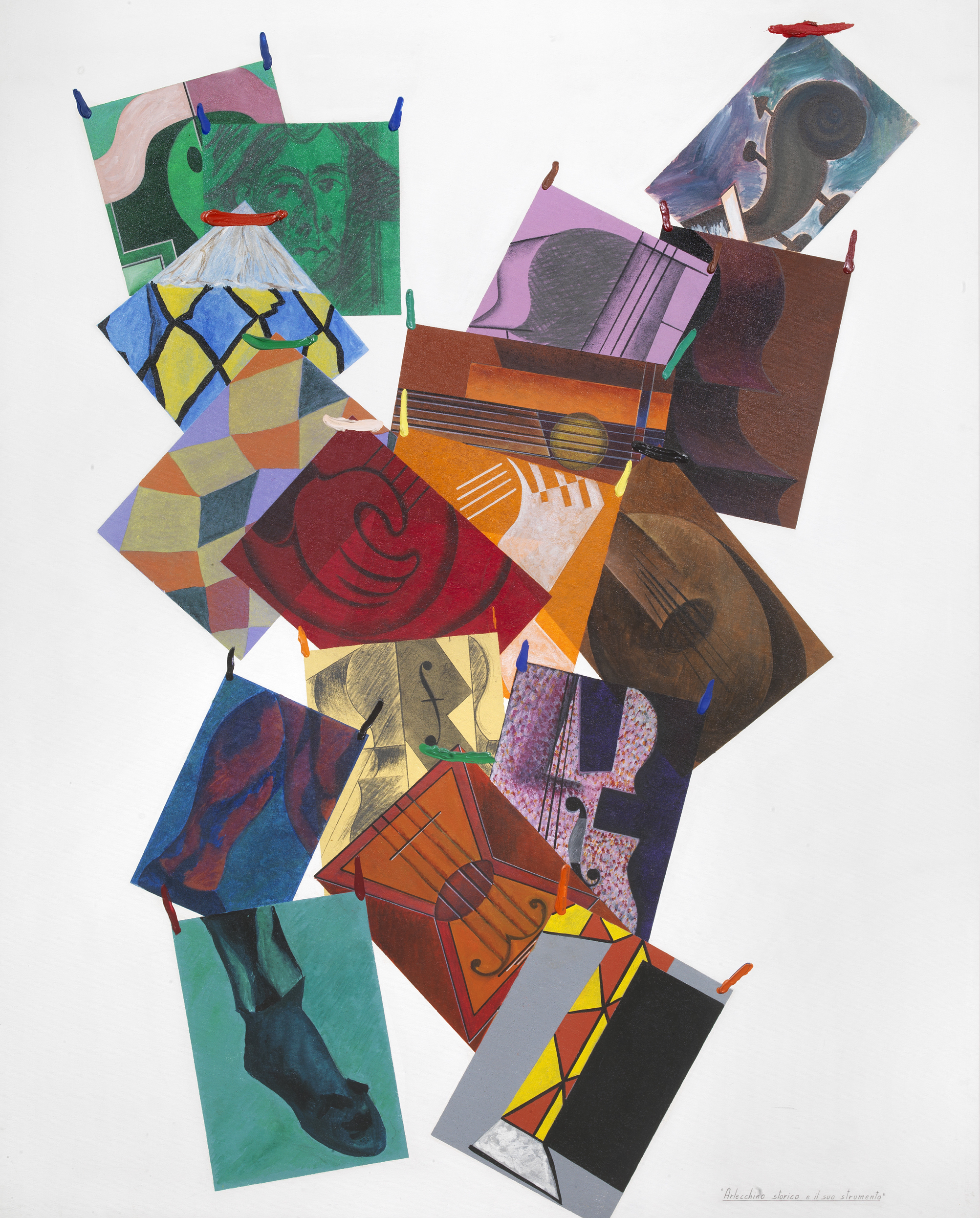 Mondino, Arlecchino storico e il suo strumento 75, 1971