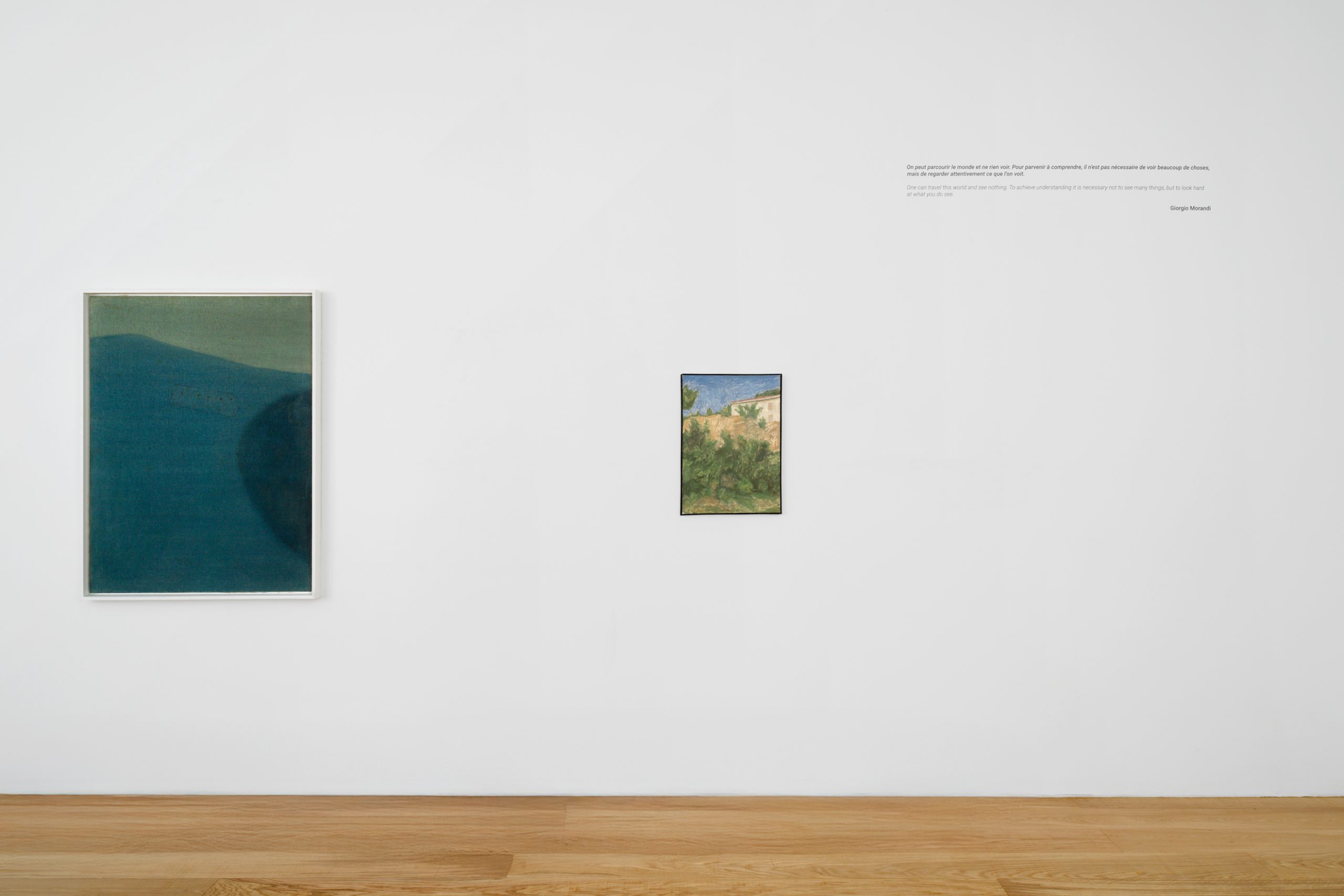 Vue d&rsquo;exposition, Au-Del&agrave;. Morandi / Fontana, Tornabuoni Art Paris, 2025