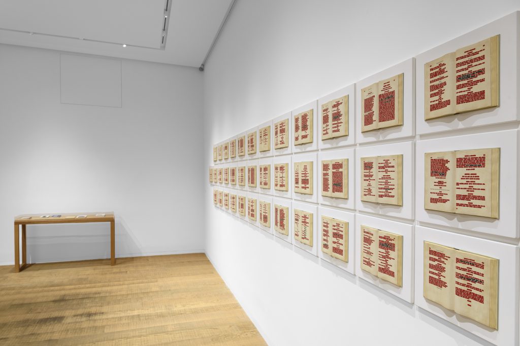 Emilio Isgr&ograve;. Rosso Shakespeare, Tornabuoni Arte, Roma, 2025. Ph. Giorgio Benni