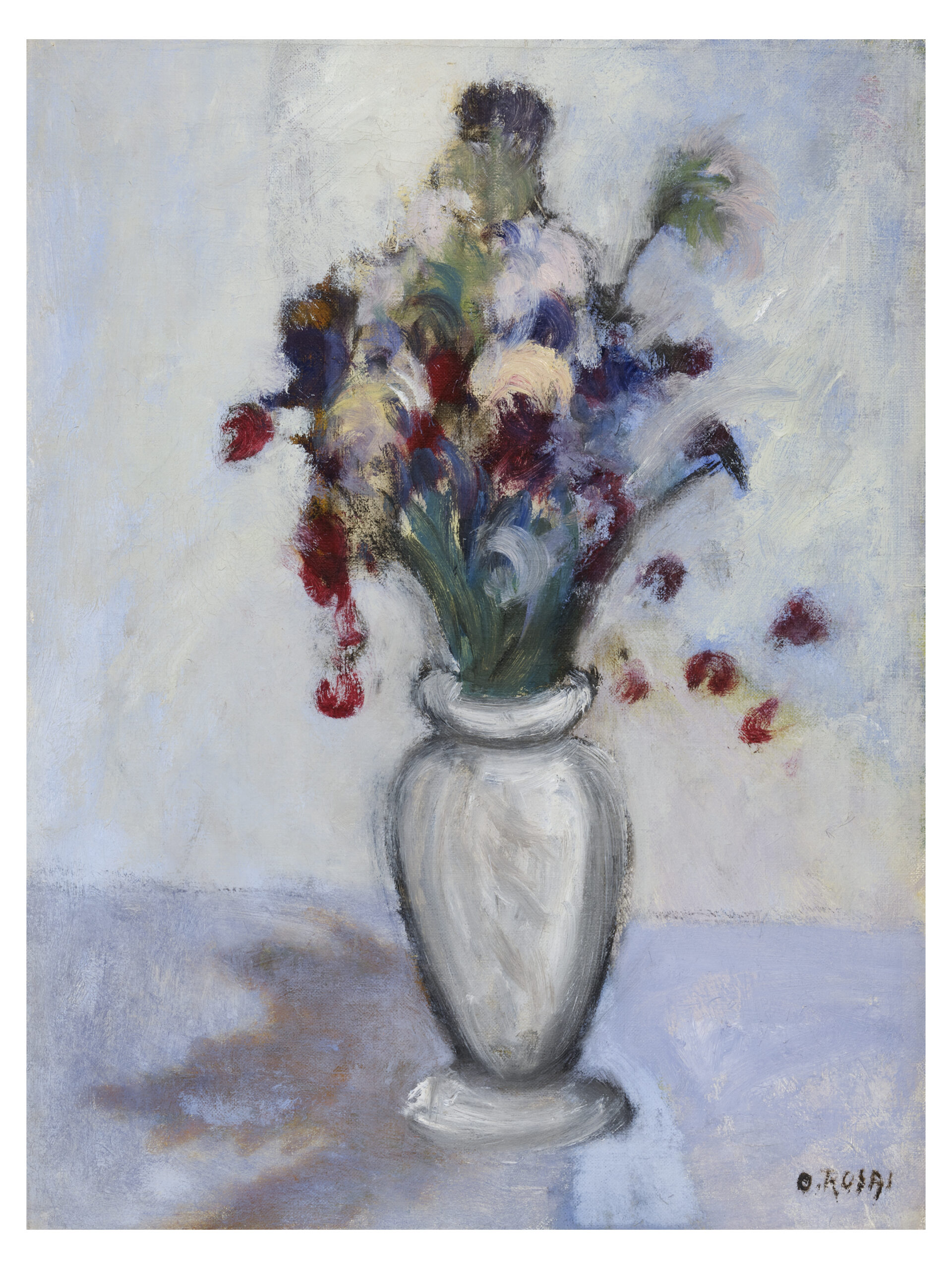 Rosai, Anemoni, 1953, 60,1 x 45,2 cm