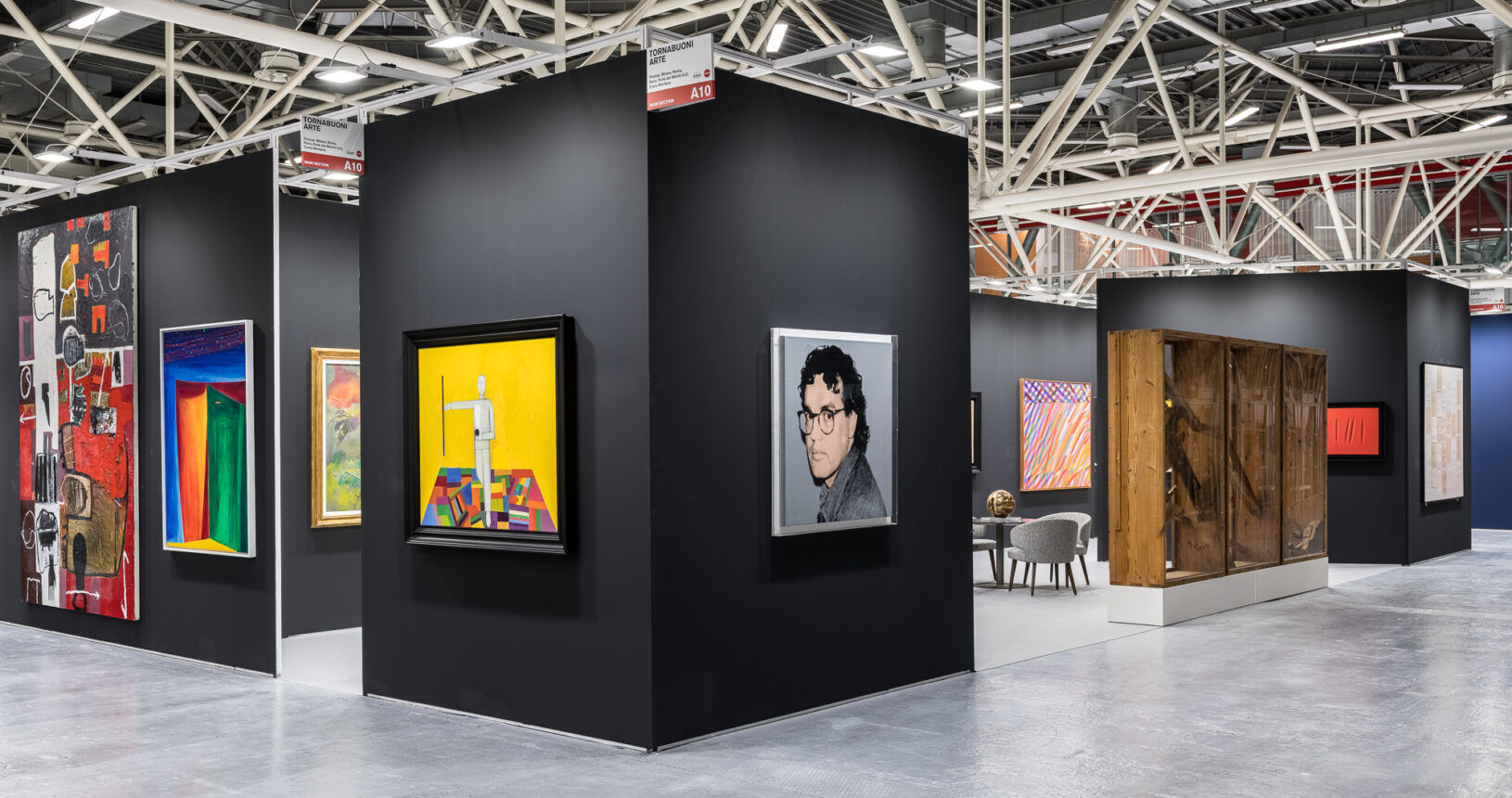 Veduta della fiera, Tornabuoni Art, Stand A10, Arte Fiera Bologna, febbraio 2026